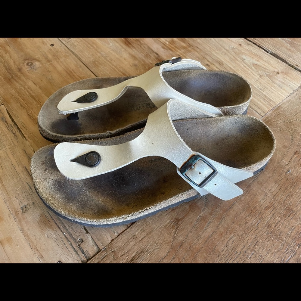 Birkenstock Gizeh Pearl white